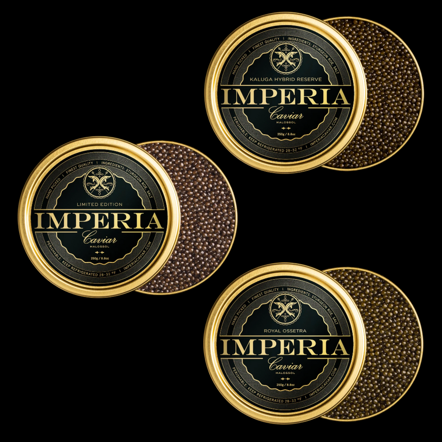 three times of kaluga hybrid reserve imperia caviar