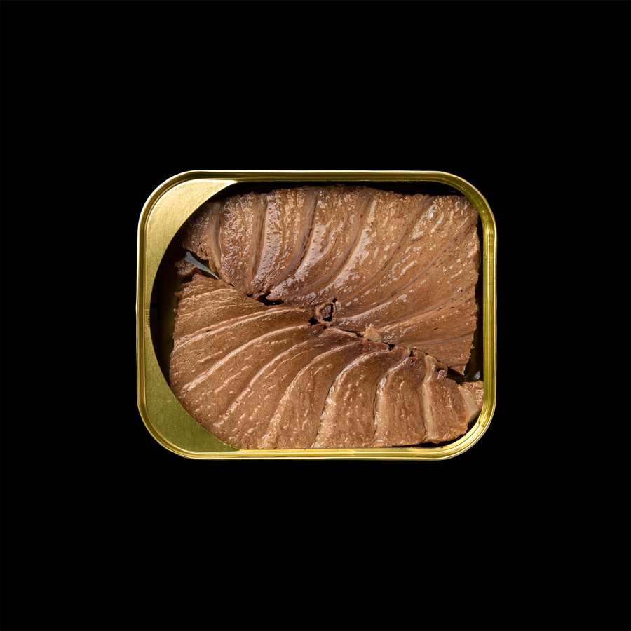 tuna in a gold tin